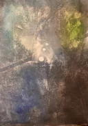 Tři měsíce - obraz akryl na plátně