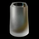 Jantar a safír broušená váza