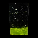 Zelená harmonie - broušená skleněná plastika