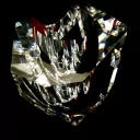 Ohnivý diamant - broušená váza