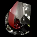 Ohnivý diamant - broušená váza