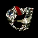 Ohnivý diamant - broušená váza