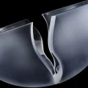 Stíny luny - pískovaná lepená mísa