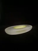 Zelená oliva - masivní hutní broušená mísa