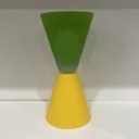 Váza zeleno žlutá