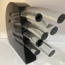 Průchod světla - lepená broušená plastika z topasového skla